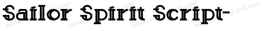Sailor Spirit Script字体转换